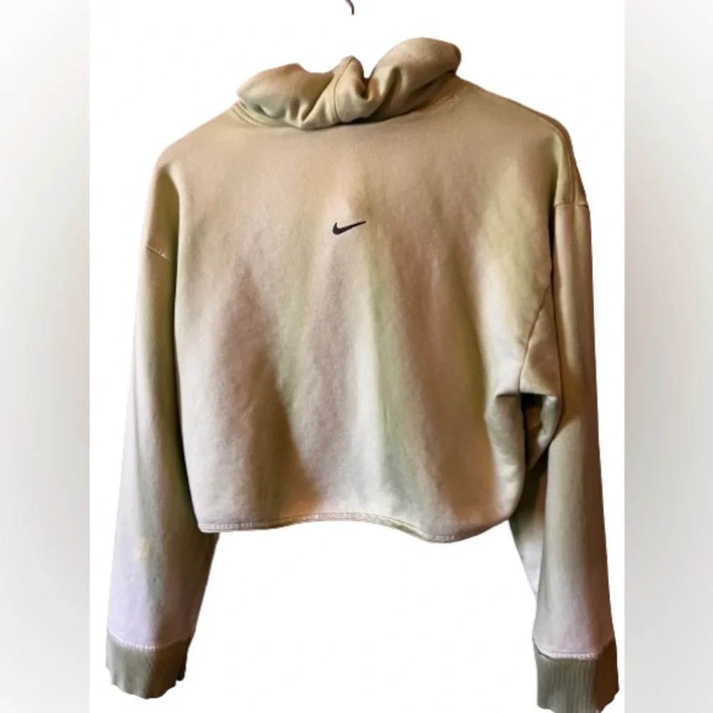 Green gradient Nike yoga tie dye cropped hoodie size small